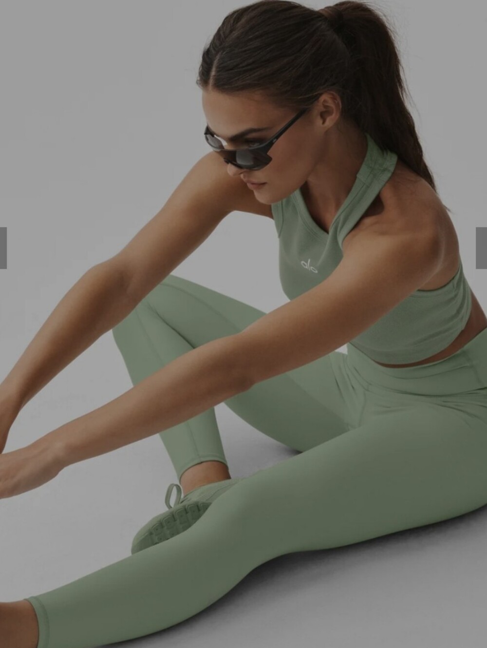 ALO Yoga Iced Green Te High-waist Airlift Leggings